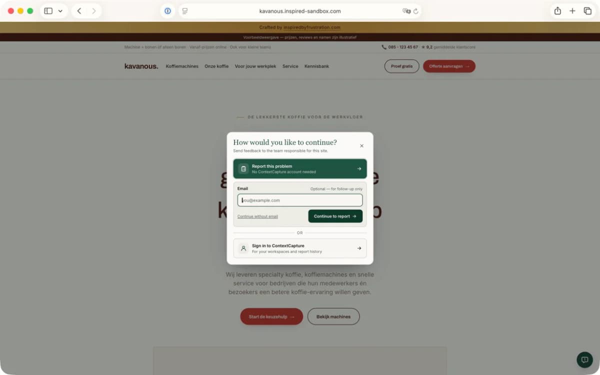 Context Capture — widget