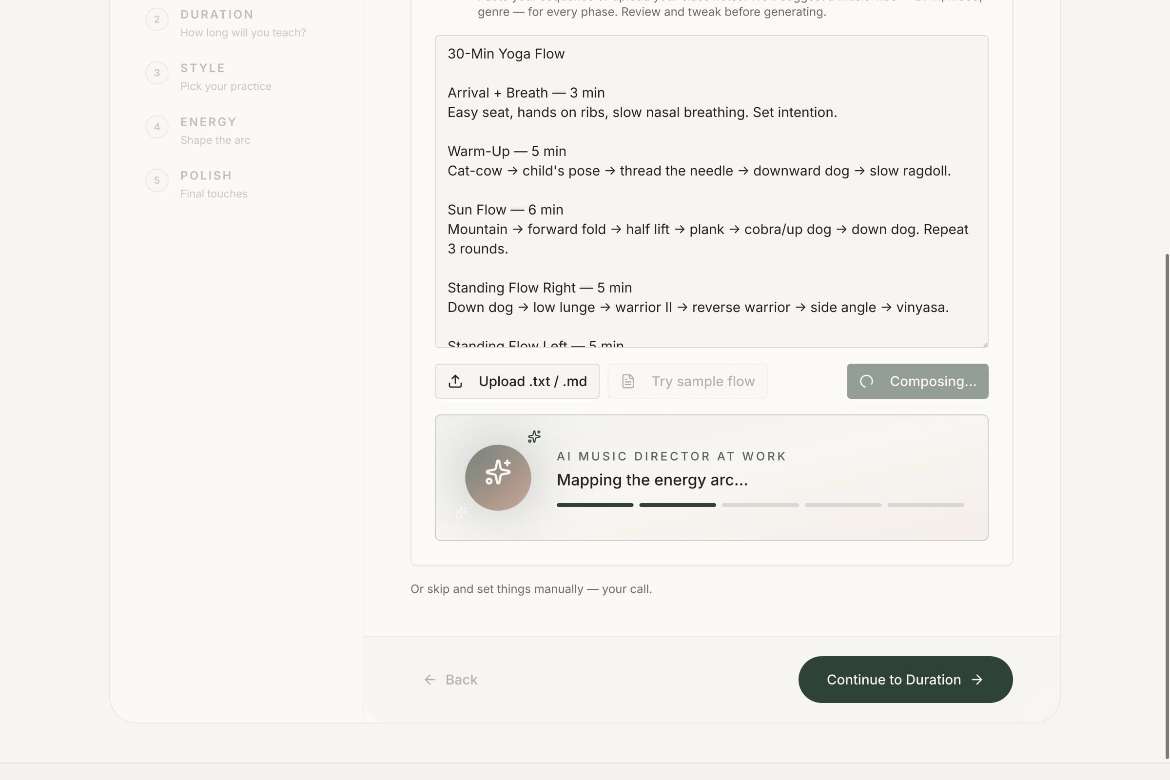 ClassFlow — playlist intelligence for movement classes — gallery