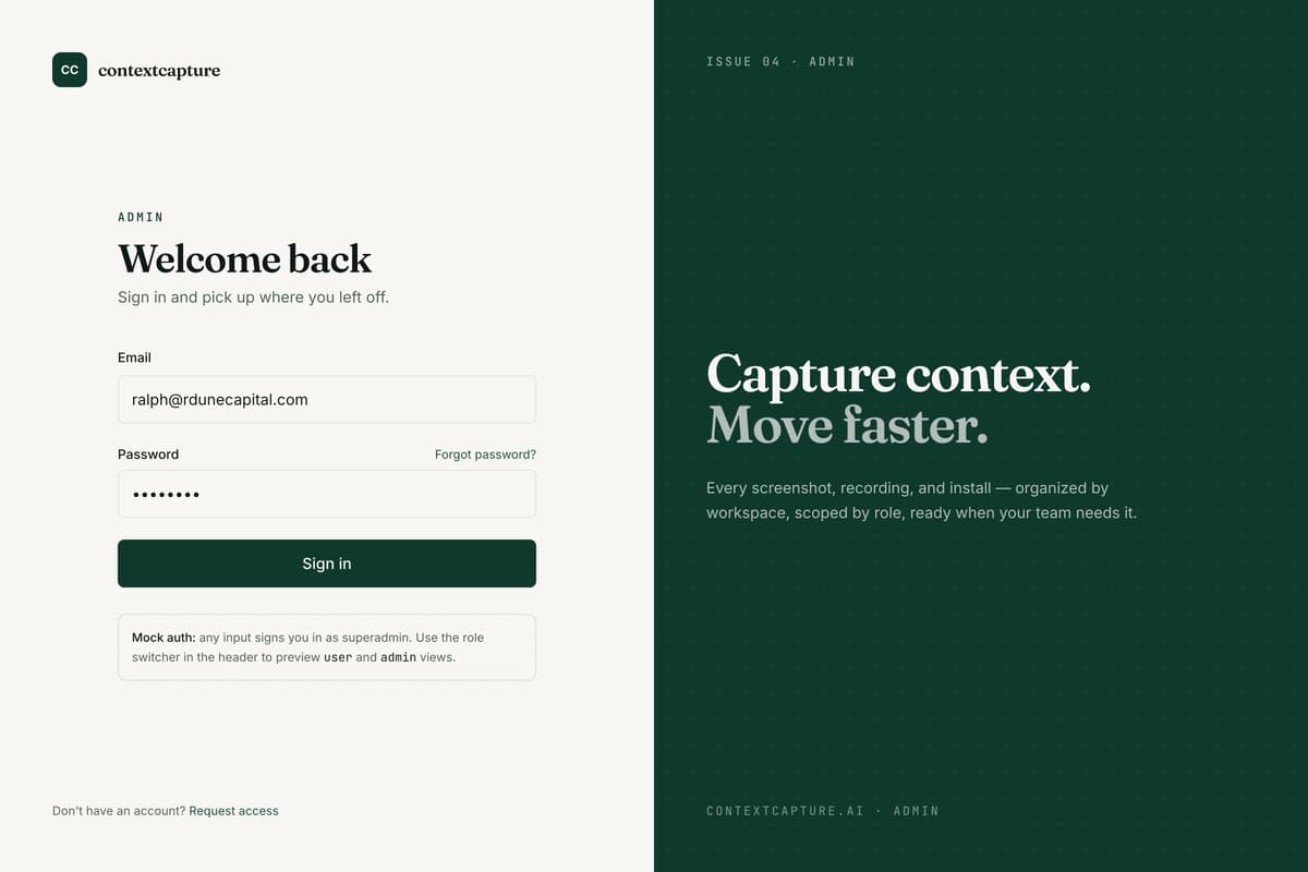 Context Capture — bug reports with the page included — gallery