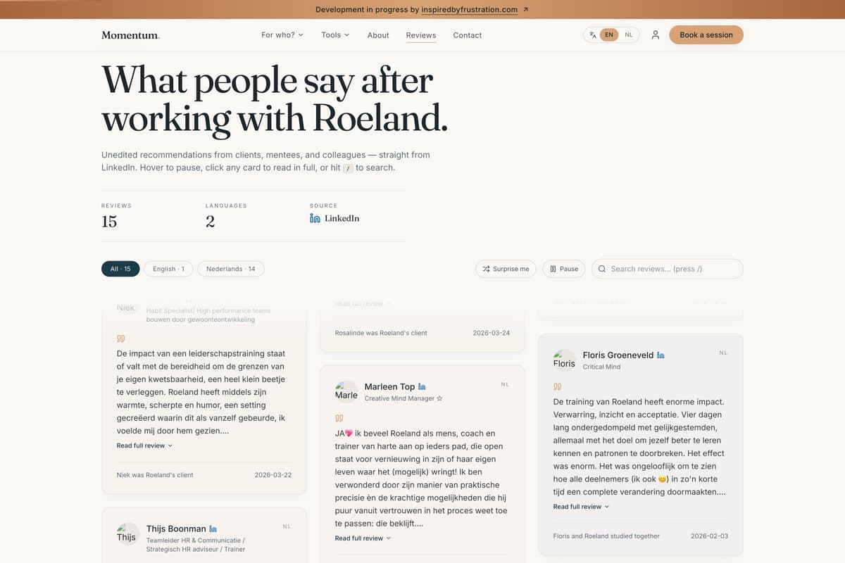 Roeland — local service workflow and referral surface — gallery