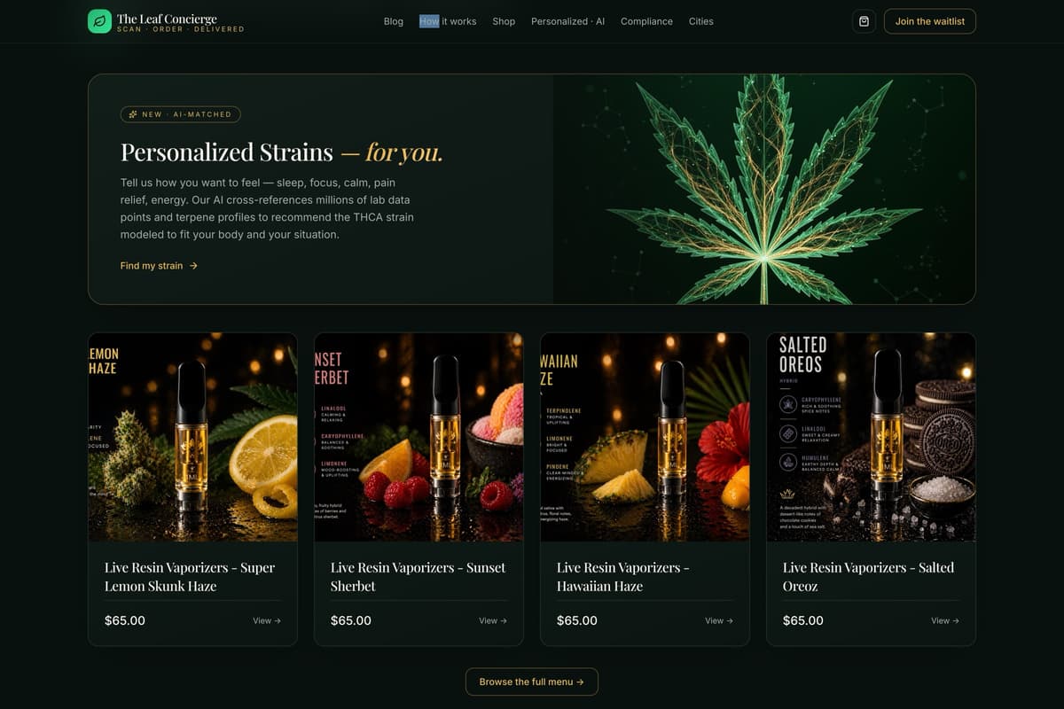 The Leaf Concierge — guided plant care experience — gallery