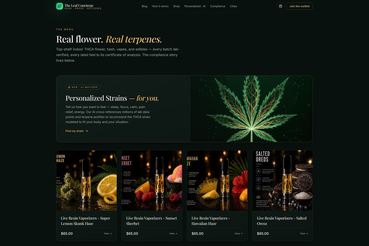 The Leaf Concierge — guided plant care experience — gallery