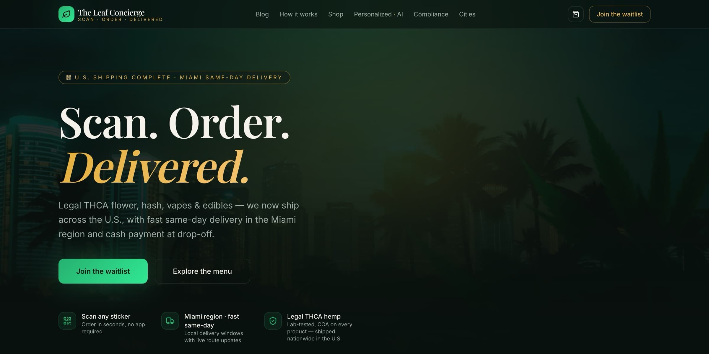 Product screenshot — The Leaf Concierge — guided plant care experience