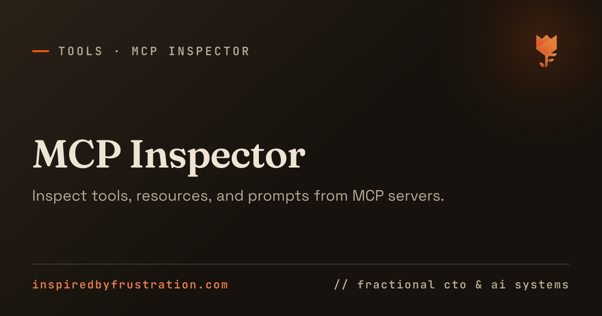 MCP Inspector — Free online MCP server tester